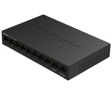 O melhor para nvr, interruptor ethernet de metal, mini dispositivo de rede ethernet de mesa de 10 portas, hub lan de 10/100mbps, 2 portas uplink, (s110d) 2024 - compre barato