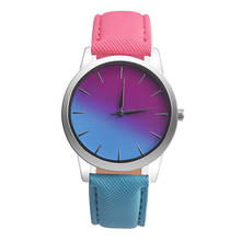 bayan kol saat Women Watch Quartz Wrist Watch Retro Rainbow Design Casual Leather Band Ladies Bracelet Watches reloj mujer 2019 2024 - buy cheap