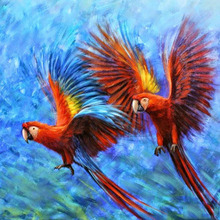 Rhinestone painting crystal Home Decor DIY Diamond painting Two Red Birds 3D cross stitch pattern diamond embroidery KBL 2024 - buy cheap