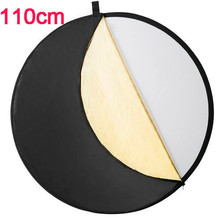 5 in 1 Studio Lighting diffuser Light Mulit Collapsible Disc Reflector 110cm 43" For DSLR Camera 2024 - buy cheap