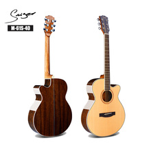 Guitar Solid Spruce Walnut Acoustic Electric Steel-String 40 Inch A-Body Guitarra 6 Strings Folk Pop Cutaway Wood Color Guitars 2024 - buy cheap