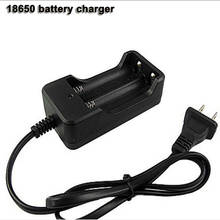 2 Slots 18650 Charger AC 110V 220V Dual For 18650 Battery 3.7V Rechargeable Li-Ion Battery Charger EU 2024 - buy cheap