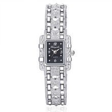 Relógios luxuosos para mulheres, com pulseira em prata, moderno, casual, de quartzo, para moças, presente de natal 2024 - compre barato