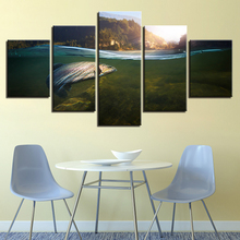 Prints Wall Art Modern Canvas Painting Decor 5 Panels Bottom Of The Sea Fish Landscape Picture Cheap Modular Poster Unframed 2024 - buy cheap