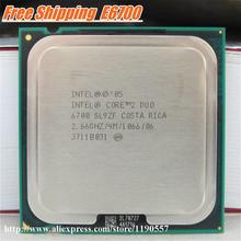 Оригинальный процессор Intel Core 2 Duo E6700 (2,66 ГГц/4 м/1066 МГц/) настольный процессор LGA775 2024 - купить недорого