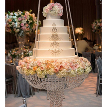 Suporte decorativo para bolo, decoração em cristal transparente para festa de casamento, arco de casamento, decoração de bolo em acrílico 2024 - compre barato