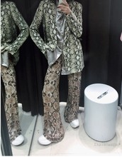 Women Blazers And Jackets Blazer Mujer Blazer Feminino Polyester Full Long Leopard 2019 New Hot Fashion Suit Woman Snake Casual 2024 - buy cheap