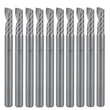 10pcs 3.175*10MM Wood Cutter Router Bit, Single Flute Solid Carbide End Mill Milling Cutter CNC Router Spiral Bits for Machinery 2024 - buy cheap