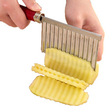 Stainless Steel Raised Grain Patato Knife Plastic Handle Vegetable Knife Mirror Polish Kitchen Tools French Fries Shredder 2pcs 2024 - buy cheap