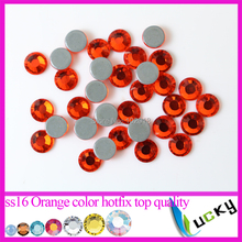 Mercado chinês de Alta qualidade hotfix strass swarovski DMC copie 2038 ss16/4mm Cor Laranja Grânulos de cristal Strass 1440 pcs 2024 - compre barato