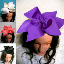 8pcs 10" New Boutique Grosgrain Ribbon Bow Girls' Hairpins With Clip Big Bowknot Hair Clips Children Headwear Hair Accessories 2024 - buy cheap
