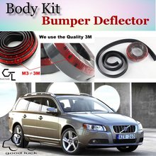 Bumper Lip Deflector Lips For Volvo V70 XC70 Front Spoiler Skirt For TopGear Fans Car Tuning / Body Kit / Strip 2024 - buy cheap