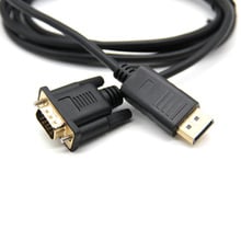 1,8 м HDMI DP папа к VGA HD-15 кабель 1080p высокое качество порт дисплея к VGA конвертер адаптер для ПК ноутбука 2024 - купить недорого