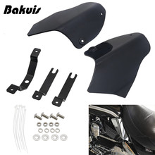 Black Side Windshield Screen Deflector Motorcycle For Harley Softail Soft Tail Heat Insulation Side Windshield 2024 - buy cheap