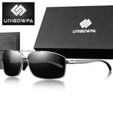 UNIEOWFA Optical Prescription Sunglasses Men Myopia Aluminum Magnesium Sun Glasses for Men Polarized Prescription Glasses Male 2024 - buy cheap