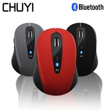 Ratón óptico ergonómico con Bluetooth 3,0, Mouse inalámbrico con tres botones para PC, Gamer, ordenador portátil 2024 - compra barato