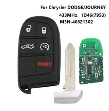 5Buttons Smart Remote Key Fob For Dodge M3N40821302 433MHz PCF7953/ID46 Chip For Jeep Grand Cherokee 2013-2018 2024 - buy cheap