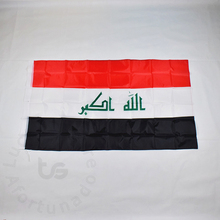 Iraq   Banner  90*150cm  Iraq  National flag for Festival the world cup Home Decoration flag banner 2024 - buy cheap