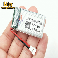 3.7V 700mAh X5C X5SC baby star Venus reached 398 868 3.7V 700mAh lithium lipo battery 25c 752540 2024 - buy cheap