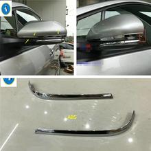 Yimaautokits-accesorio lateral para espejo retrovisor de puerta, cubierta de tira embellecedora, 2 piezas, apto para Toyota Prius Prime PHV 2017 2018 2024 - compra barato