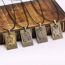 4 styles Attack On Titan necklace Four regiment symbol collar  Necklace  Cosplay Animation Accessories Drop Jewelry 2024 - buy cheap