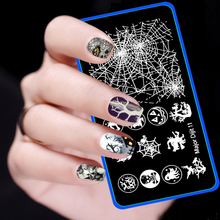 New 1Pcs Halloween Pattern Nail Stamping Plates Stainless Steel Image  Stamping Nail Art Manicure Template Nail Stamp Tools 2024 - buy cheap