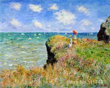 Pinturas de Claude Monet Clifftop Walk at Pourville arte decorativo hecho a mano de alta calidad 2024 - compra barato