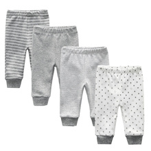 Calça listrada unissex para recém-nascido, calças de algodão listradas para bebês com desenho, para meninos e meninas, 2019 2024 - compre barato