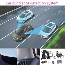 Sistema de Monitoreo de punto ciego para coche, herramienta de cambio de carril de asistencia con Sensor ultrasónico, detección de Radar de espejo de punto ciego con alarma + led 2024 - compra barato