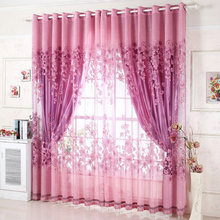 Ready Made Luxury Beads for Decoration Home Curtains For Living Room/Bedroom Tulle+ Thick Curtains Eyelet Hook Free Shipping 2024 - buy cheap