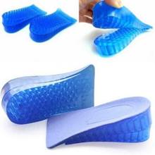Sports Shoes Mats Silicone Gel Insoles Unisex Women Men Silicone Gel Lift Height Increase Shoe Insoles Heel Insert Pad 1pair 2024 - buy cheap