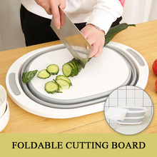 Kitchen Chopping Blocks Foldable Cutting Board Kitchen Silicone Cutting Boards Classification Chopping Board Washing Basin 2024 - buy cheap