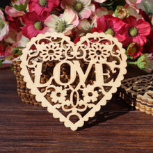 10 шт. деревянные подарочные бирки, 8x8 см в форме сердца любовь цветок деревянные Свадебные ярлыки, Цена Этикетка для вечеринки бирки 2024 - купить недорого
