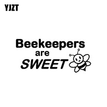 YJZT 15CM*6.5CM Beekeepers Are Sweet Vinyl Car Sticker Decal Honey Bee Hive Black/Silver C19-0015 2024 - buy cheap