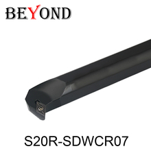 BEYOND SDWCR-insertos de carburo de S20R-SDWCR07, S20R-SDWCL07 de 20mm, portaherramientas de torneado interno, DCMT070204 DCMT070208, torno 2024 - compra barato