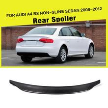 Carbon Fiber Car Rear Trunk Wing Lip Spoiler Auto Car Boot Lip for Audi A4 B8 2009 - 2012 2024 - buy cheap