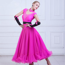 Vestido de baile de salón moderno para mujer, vestido estándar de baile de salón para vals/tango/foxtrot, vestido de competición para actuaciones 2024 - compra barato