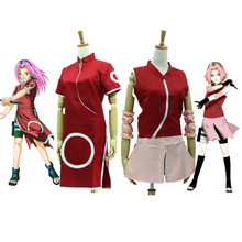 Anime Naruto Cosplay Haruno Sakura 1st Generation Cheongsam Dress Costume 2nd Generation Clothing Set 2024 - buy cheap