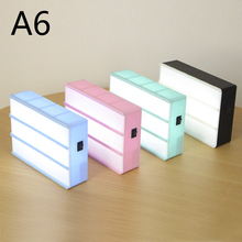 A6 размер AAA светодиодный Ночной светильник, коробка, сделай сам, буквы, символ, украшение для открыток, лампа, доска объявлений, светильник, коробка 2024 - купить недорого
