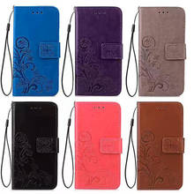 3D Flower Leather Case for ZTE Blade X5 D3 A520 X3 D2 T620 A452 Z10 A3 A5 A7 2019 A512 Flip Phone Cases Cover 2024 - buy cheap