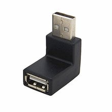 2pcs/lot  USB 2.0 A Male to A Female Extension Down Angled 90 Degree Adapter Connector 2024 - buy cheap