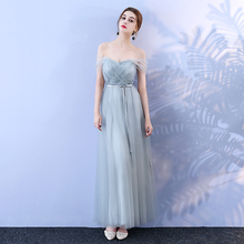 Blue Gray New Design Sexy Sweet Long Bridesmaid Dresses Sweetheart A-line Prom Wedding Party Sister Dress Elegant For Women 669 2024 - buy cheap