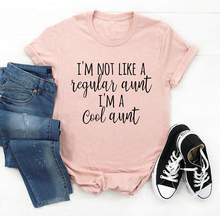 i'm not like a regular aunt i'm a cool aunt T-Shirt Future Auntie Baby Pregnant Family Party Gift tee quote Outfits Tops 2024 - buy cheap