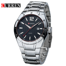 CURREN- Relojes deportivos de lujo para hombre, reloj de pulsera masculino de acero inoxidable, con fecha y hora 2024 - compra barato
