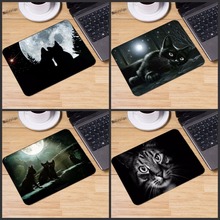 Mairuige Black Cat Customized Rectangle Non-Slip Rubber fast printing gaming durable notebook mouse pad size 180mmx220mmx2mm 2024 - buy cheap