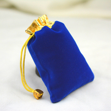 7*9cm 20pcs Phnom Penh Royal Blue Jewelry Velvet Bags For Packing Gifts Handmade Women Jewellery Pouches Flannel Bag Drawstring 2024 - buy cheap