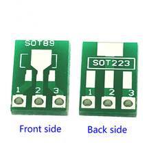 Adaptador de circuito integrado SOT89 A DIP SOT223, convertidor de placa PCB de doble cara, 1,5mm, 2,3mm a 2,54mm, 10 Uds. 2024 - compra barato