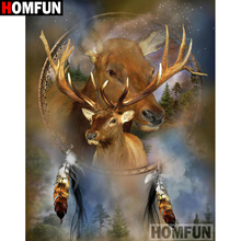 HOMFUN Full Square/Round Drill 5D DIY Diamond Painting "deer"Embroidery Cross Stitch 5D Home Decor A16176 2024 - buy cheap
