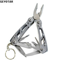 Multi Pocket Mini Folding Plier Portable Outdoor Hand Tools Wire Cutter Screwdriver Knife Saw Survival Keychain Multifunction 2024 - buy cheap