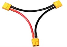 Xt60 cabo fêmea macho, bateria lipo, cabo paralelo, fio de silicone de alta corrente #14 amass 2024 - compre barato